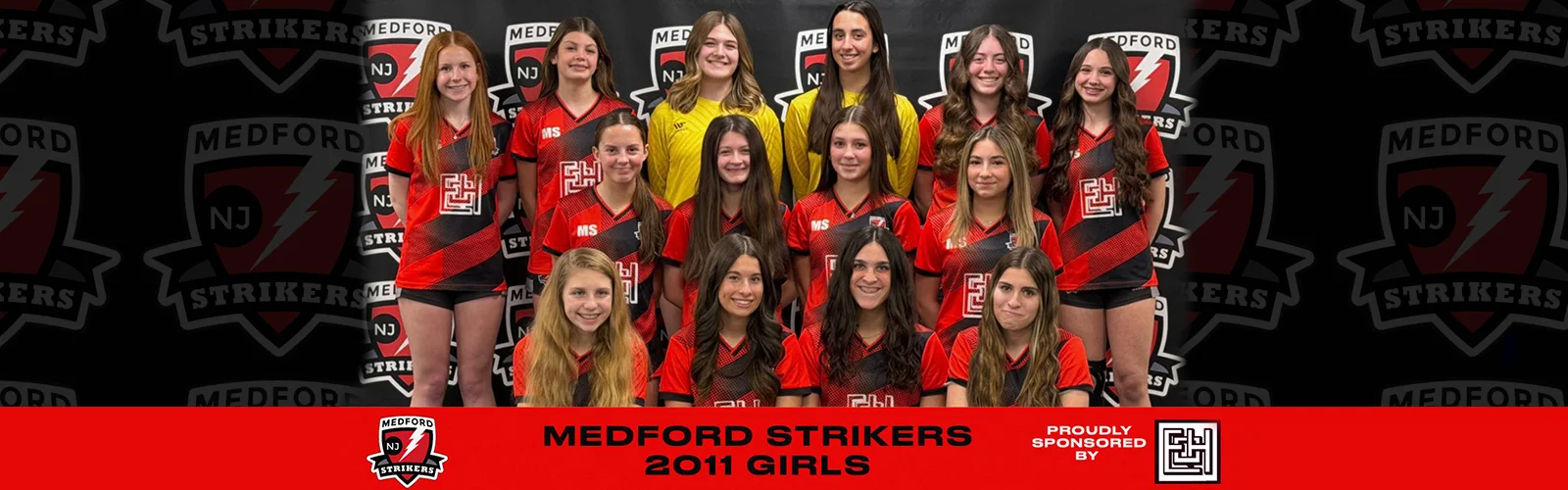 Medford Strikers girls soccer team group photo